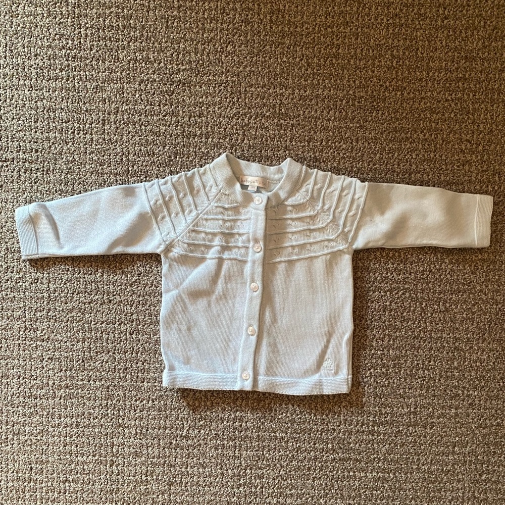 Light blue cardigan by baby cottons
